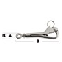 Pelican hook shackle for openable guardrails title=